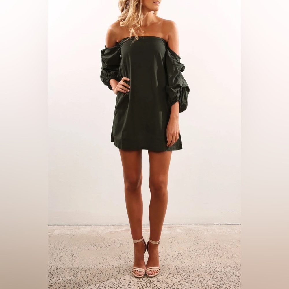 MLM Label Pillar Shoulder Black Mini Dress size XS